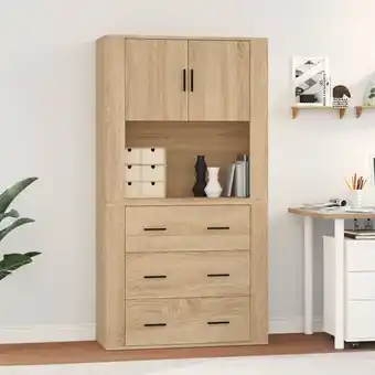 ManoMano Highboard，Kommode Sonoma-Eiche Holzwerkstoff vidaXL Angebot