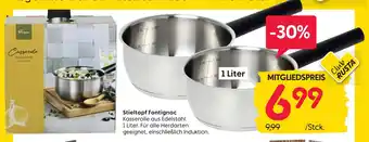 Rusta Stieltopf Fontignac Kasserolle aus Edelstahl. 1 Liter Angebot