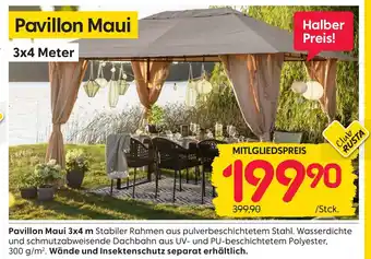 Rusta Pavillon Maui 3x4 Meter Angebot