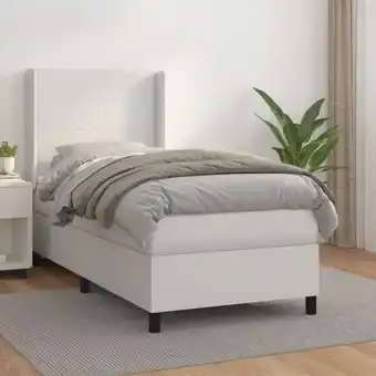 ManoMano Boxspringbett,Schlafzimmerbett mit Matratze Weiß 80x200 cm Kunstleder vidaXL80078 Angebot