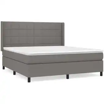 ManoMano Bettgestell mit Matratze,Betten für Erwachsene,Boxspringbett,Schlafzimmerbett Dunkelgrau 180x200 cm Stoff -Maison 67591 - Gra Angebot