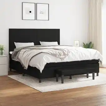 ManoMano Boxspringbett，Doppelbett mit Matratze Schwarz 180x200 cm Stoff vidaXL Angebot