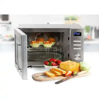 ManoMano Mikrowelle 34L, 3in1 Grill & Konvektion Timer, 10 Programme Angebot