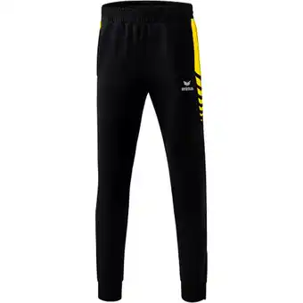 Intersport ERIMA Herren Six Wings Worker Hose black/yellow XXL Angebot