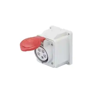 ManoMano Gewiss - Wandsteckdose 10 Grad IP44 3P+E 16A 380-415V Rot Schraube Verdrahtung Angebot