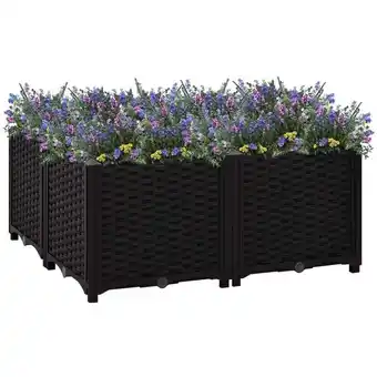 ManoMano Bonnevie - Hochbeet,Blumenkasten 80x80x38 cm Polypropylen vidaXL Angebot