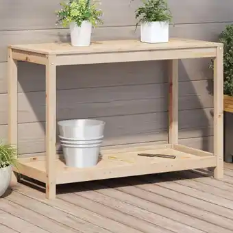 ManoMano Bonnevie - Pflanztisch mit Ablage 108x50x75 cm Massivholz Kiefer vidaXL84762 Angebot