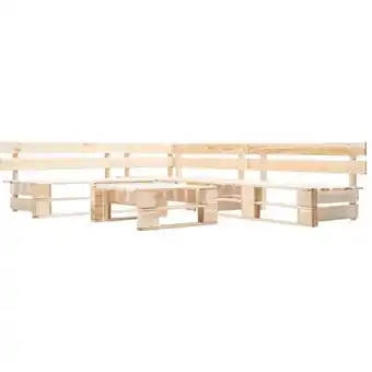 ManoMano 4-tlg. Paletten-Lounge-Set Holz Natur vidaXL199687 Angebot