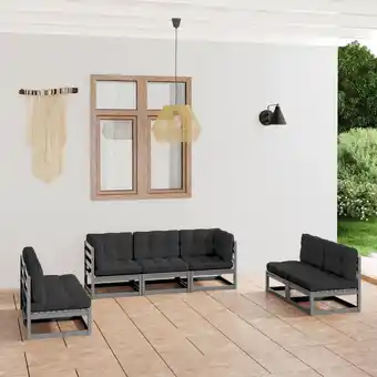 ManoMano 7-tlg. Garten-Lounge-Set,Gartenmöbel-Set mit Kissen Kiefer Massivholz vidaXL Angebot