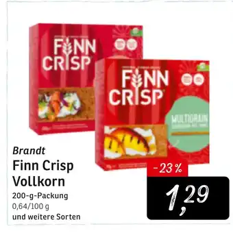 KONSUM Brandt Finn Crisp Vollkorn 200g Angebot