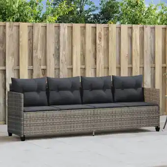 ManoMano Bonnevie - Sonnenliege mit Kissen Grau Poly Rattan vidaXL50358 Angebot