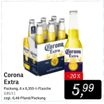 KONSUM Corona Extra 6 x 0,355 L Angebot