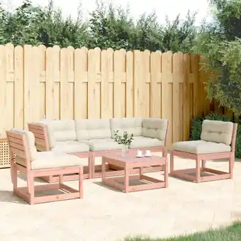 ManoMano 5-tlg. Garten-Sofagarnitur mit Kissen Massivholz Douglasie vidaXL53846 Angebot