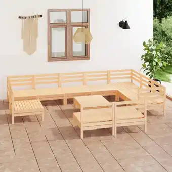 ManoMano 11-tlg. Garten-Lounge-Set Massivholz Kiefer vidaXL777786 Angebot