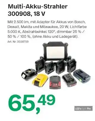 BayWa Multi-akku-strahler Angebot