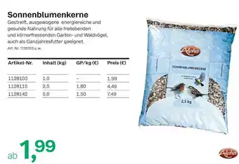 BayWa Sonnenblumenkerne Angebot