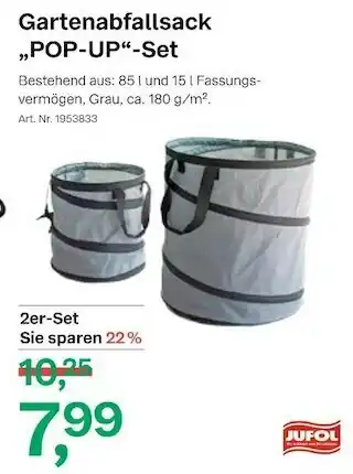 BayWa Jufol gartenabfallsack „pop-up“-set Angebot