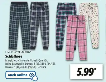 Lidl Livergy oder esmara schlafhose Angebot