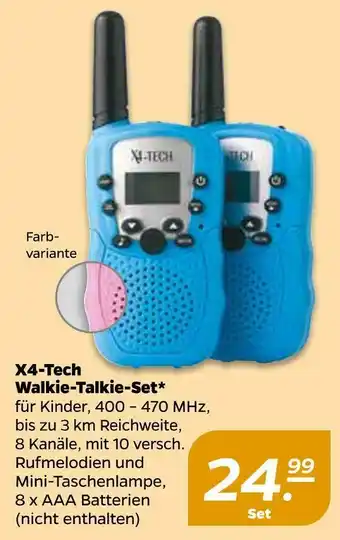 NETTO X4-tech walkie-talkie-set Angebot