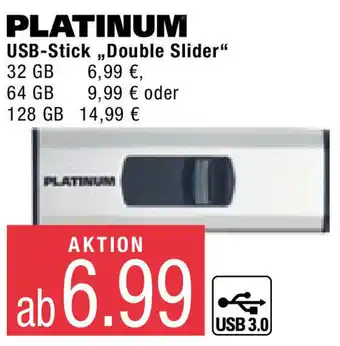 Marktkauf Platinum USB-Stick ,,Double Slider" Angebot