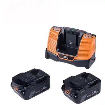 ManoMano AEG 18 V Pro18V Akku-Starterset SETL1840S, 2x 5,0 Ah Akku + Ladegerät Akku für AEG Powertools Angebot