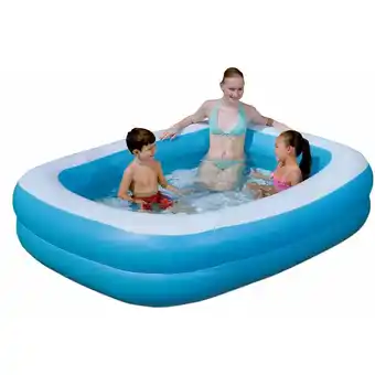 ManoMano Planschbecken family Pool rechteckig 211 x 132 cm Bestway Blau/Weiß Angebot