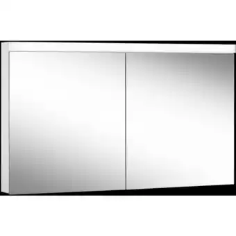 ManoMano Lowline Plus led Lichtspiegelschrank, 2 Doppelspiegeltüren, 130x74,8x13,5cm, 172.130., Ausführung: CH-Norm/Korpus weiss/4000K Angebot