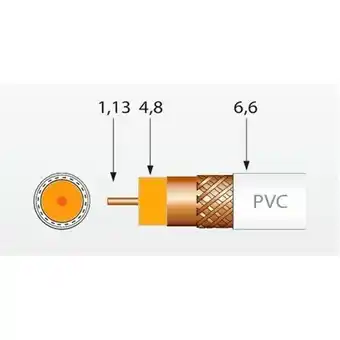 ManoMano T100 PLUS weißes PVC-Koaxialkabel Angebot