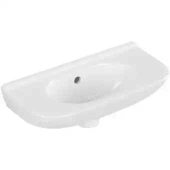 ManoMano O.novo - Handwaschbecken Compact 500x250 mm, mit Überlauf, 1 Hahnloch, Alpinweiß 53615001 - Villeroy&boch Angebot