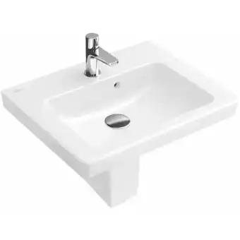 ManoMano Villeroy & Boch Handwaschbecken Subway 731550 500x400mm, 1 Hahnloch, mit Überlauf, Farbe: Weiß - 73155001 Angebot