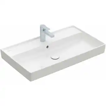 ManoMano Collaro Schrankwaschtisch, 800 x 465 mm, , ohne Überlauf, ungeschliffen, 4A3381, Farbe: Stone White, Ceramic Plus - 4A3381RW  Angebot