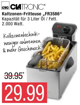 Marktkauf Clatronic Kaltzonen Fritteuse ,,FR3586" Angebot