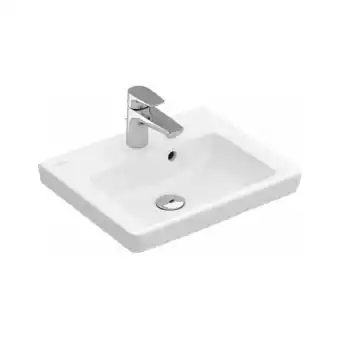 ManoMano Handwaschbecken Subway 73155G 500x400mm, 1 Hahnloch, mit Überlauf, Farbe: Weiß Ceramicplus - 73155GR1 - Villeroy&boch Angebot