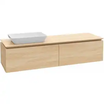 ManoMano Legato Waschtischunterschrank B718, 1600x380x500mm, Waschtisch links, led- Beleuchtung, Farbe: White Matt - B718L0MS - Viller Angebot