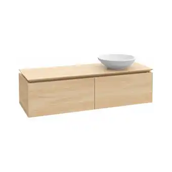 ManoMano Legato Waschtischunterschrank B597, 1600x380x500mm, Waschtisch rechts, led- Beleuchtung, Farbe: Elm Impresso - B597L0PN - Vil Angebot