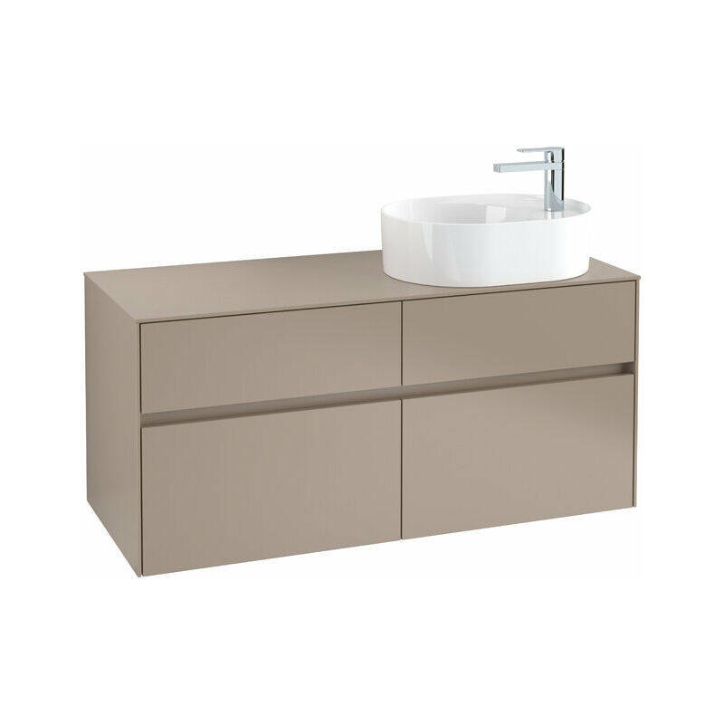 Collaro Waschbeckenunterschrank 1200x548x500 mm, 4 Auszüge , für Waschbecken rechts, C059L0 ...