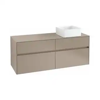 ManoMano Collaro Waschbeckenunterschrank 1400x548x500 mm, 4 Auszüge , für Waschbecken rechts, C04700, Farbe: Front/Korpus: Stone Oak G Angebot