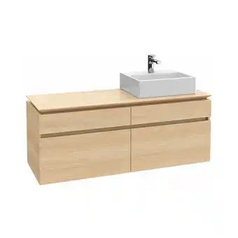 ManoMano Legato Waschtischunterschrank B616, 1400x550x500mm, Waschtisch rechts, led- Beleuchtung, Farbe: Arizona Oak - B616L0VH - Vill Angebot