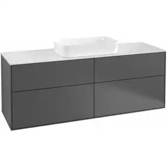 ManoMano Villeroy und Boch Finion Waschtischunterschrank F73200, 1600x603x501mm, Abdeckplatte Black Matt F73200, Farbe: Midnight Blue  Angebot