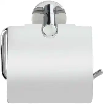 ManoMano UV-Loc Toilettenpapierhalter mit Deckel Isera, Befestigen ohne Bohren mit innovativem Klebesystem, Silber glänzend, Zinkdruck Angebot