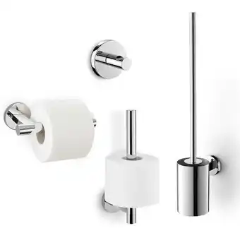 ManoMano Scala Toilettenzubehörset 4-in-1 Edelstahl Glanz - Glanz Rostfreier Stahl - Zack Angebot