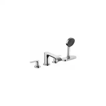 ManoMano Vivenis, 4-Loch Wannenrandarmatur mit Schlauchbox (sBox), 75444, Farbe: Chrom - 75444000 - Hansgrohe Angebot