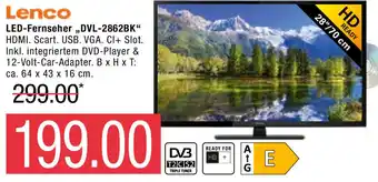 Marktkauf Lenco LED Fernseher ,,DVL-2862BK" Angebot