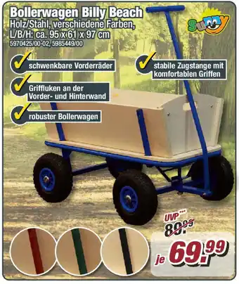 Poco Sunny Bollerwagen Billy Beach Angebot