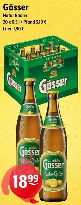 Trink und Spare Gösser Natur Radler 20x0,5 L Angebot