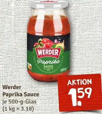 nahkauf Werder Paprika Sauce 500 g Glas Angebot