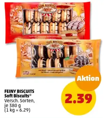 PENNY FEINY BISCUITS Soft Biscuits* Versch. Sorten, je 380 g Angebot