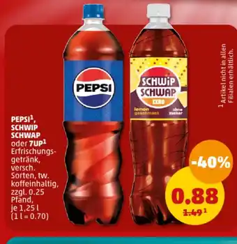 PENNY PEPSI, SCHWIP SCHWAP 1.25L Angebot