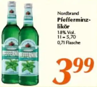 inkoop Nordbrand Pfefferminzlikör 0,7 L Flasche Angebot