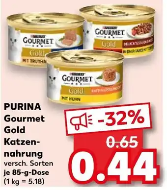 Kaufland PURINA Gourmet Gold Katzen- nahrung 85 g Dose Angebot